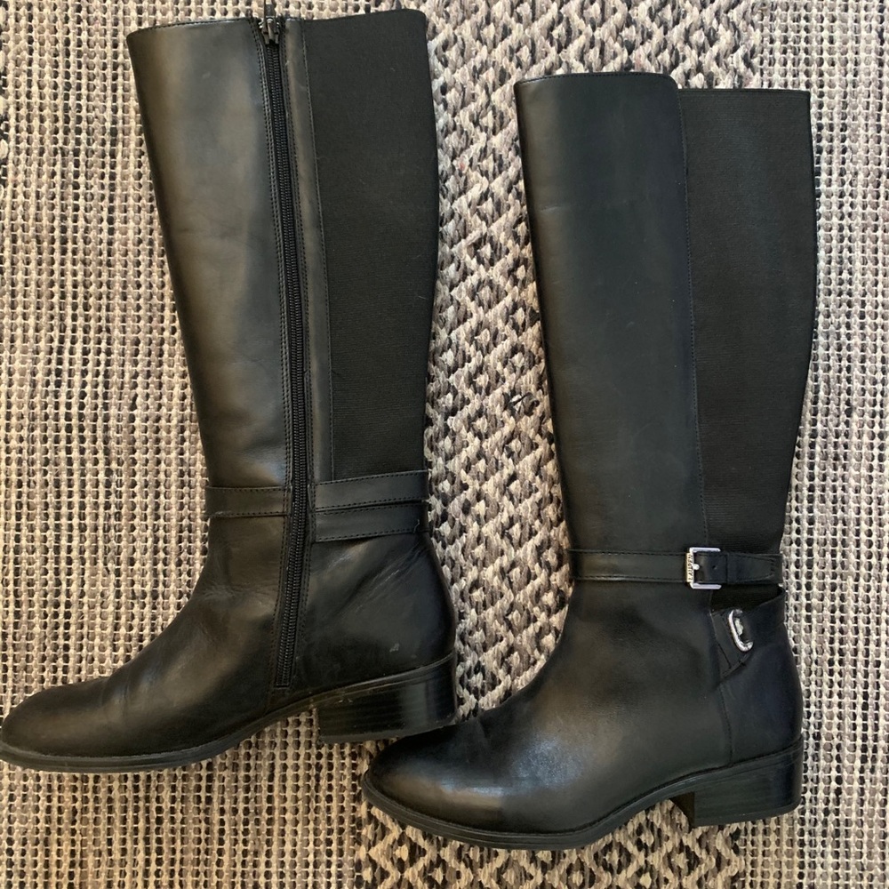 Ralph Lauren Knee High Black Boots